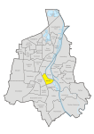 Magdeburg, administrative districts, Buckau location